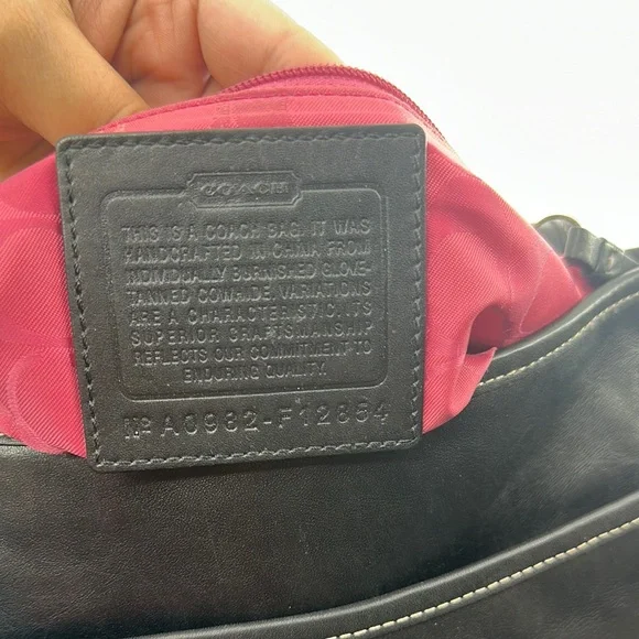 Coach 65th Anniversary Black Leather Shoulder Bag - Picture 10 of 11